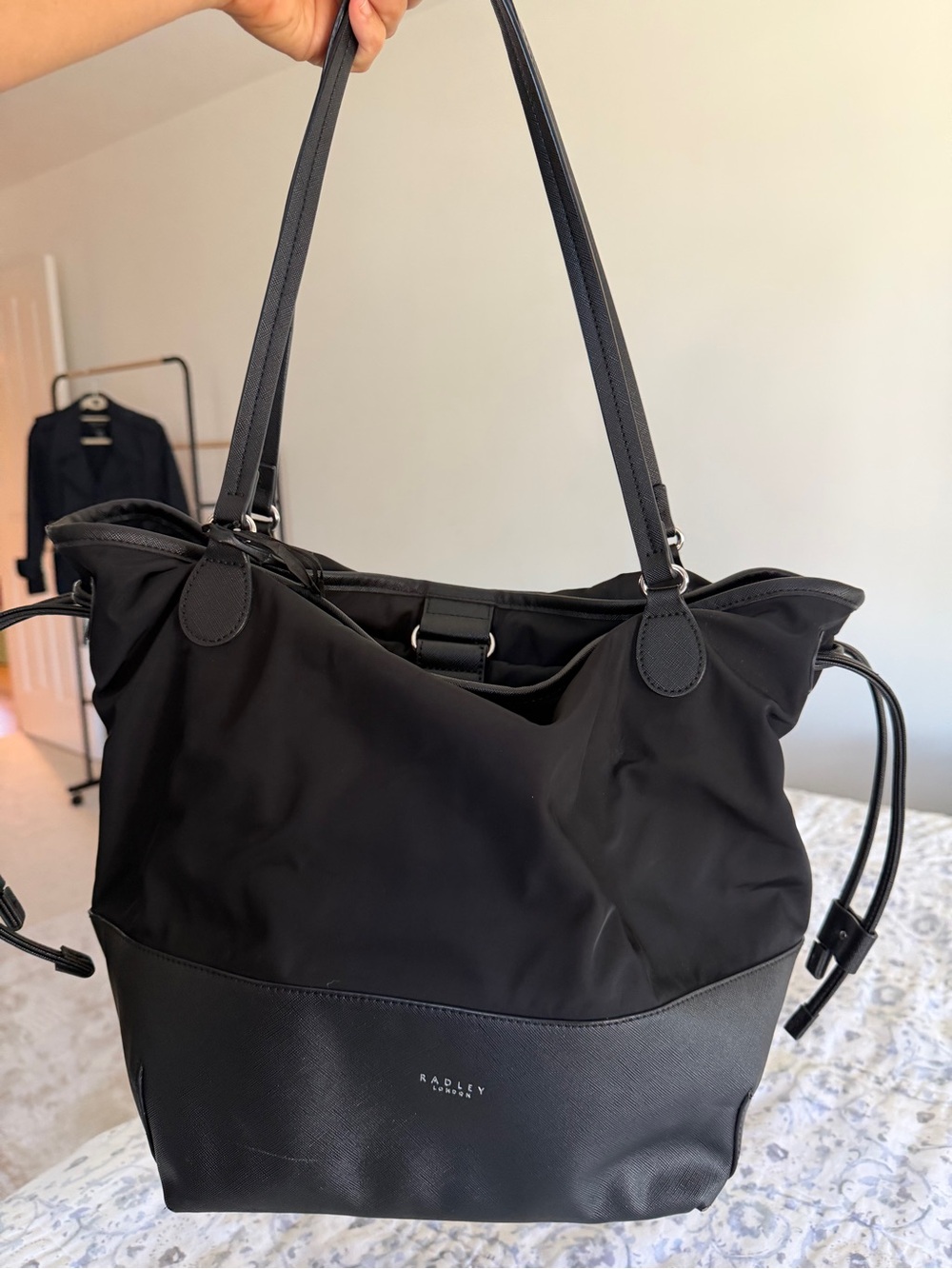 RADLEY LONDON Black Nylon & Leather Tote